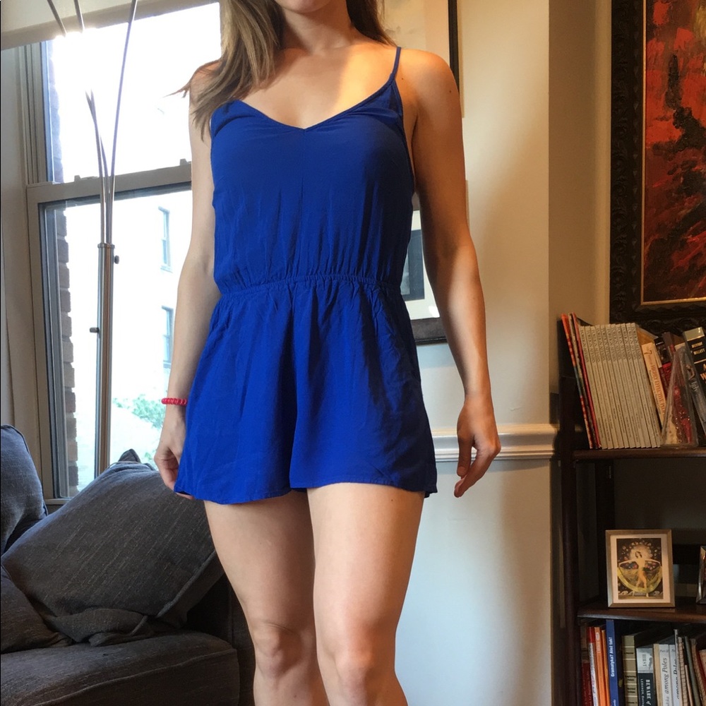 ❗️5for$25❗️ H&M Cobalt Blue Romper 🦋 🌸